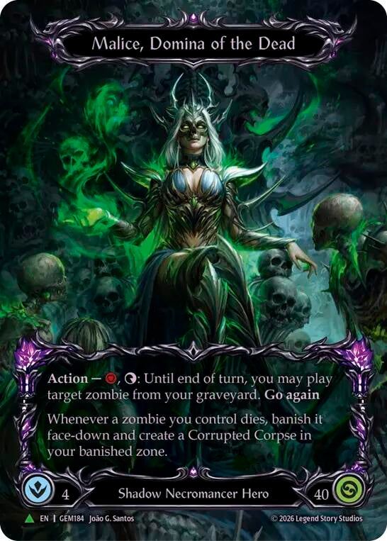 Image for Malice, Domina of the Dead (Marvel) (GEM184) (GEM) - Flesh and Blood TCG