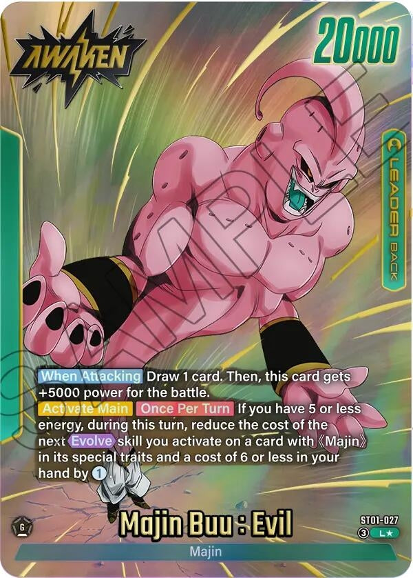 Image for Majin Buu/Majin Buu : Pure Evil // Majin Buu : Evil (Alternate Art) (ST01-027) (ST01) - Dragon Ball Super: Fusion World