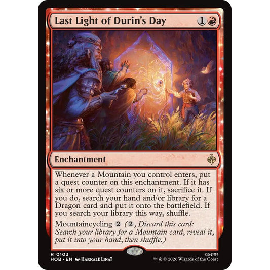 Last Light of Durin's Day (103) (HOB)