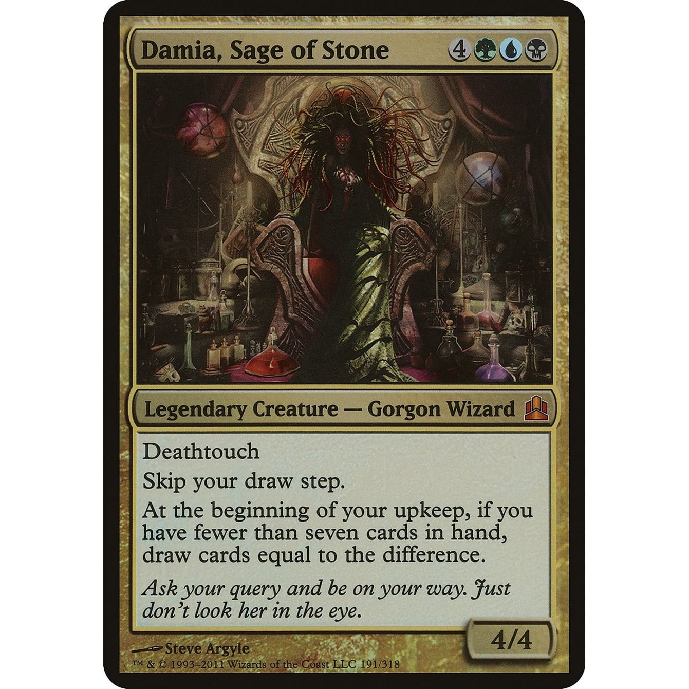 Image for Damia, Sage of Stone (Commander) (191) (OVER) - Magic: The Gathering