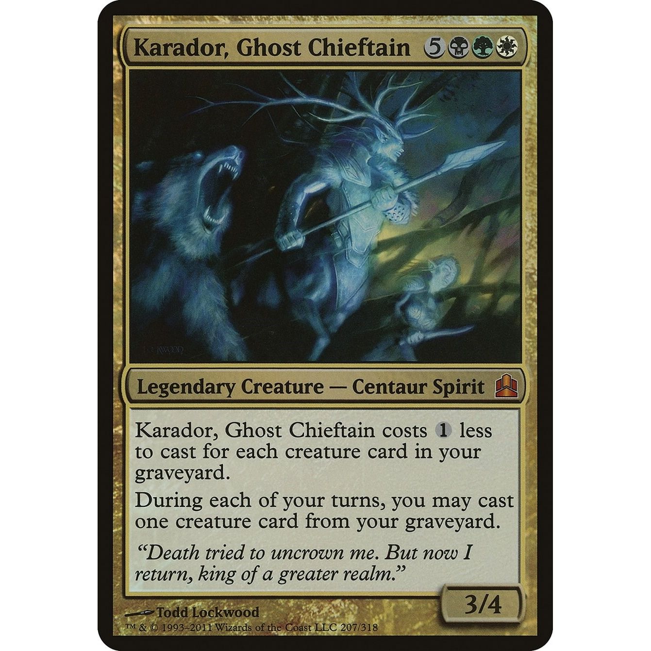 Image for Karador, Ghost Chieftain (Commander) (OVER) - Magic: The Gathering