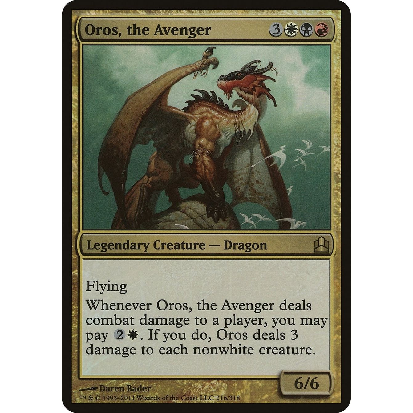 Image for Oros, the Avenger (Commander) (216) (OVER) - Magic: The Gathering