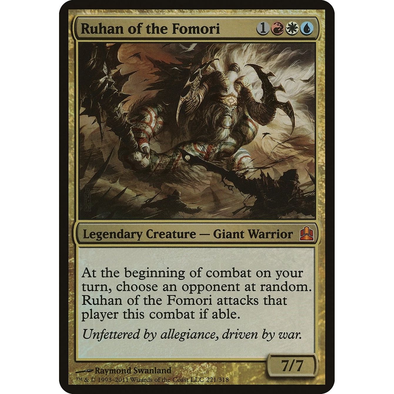 Image for Ruhan of the Fomori (Commander) (OVER) - Magic: The Gathering