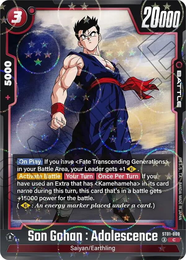 Image for Son Gohan : Adolescence - ST01-009 (Dragon Ball Pattern) (ST01-009) (ST01) - Dragon Ball Super: Fusion World