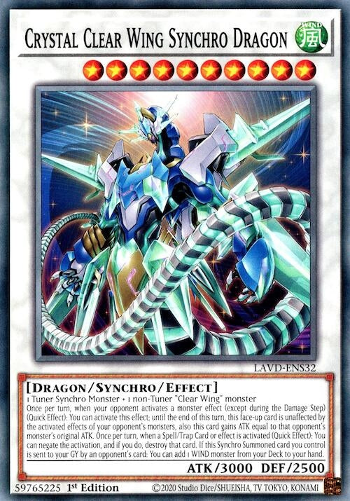 Image for Crystal Clear Wing Synchro Dragon (LAVD-ENS32) (LAVD) - YuGiOh