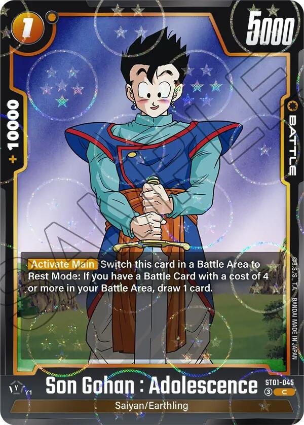 Image for Son Gohan : Adolescence - ST01-045 (Dragon Ball Pattern) (ST01-045) (ST01) - Dragon Ball Super: Fusion World