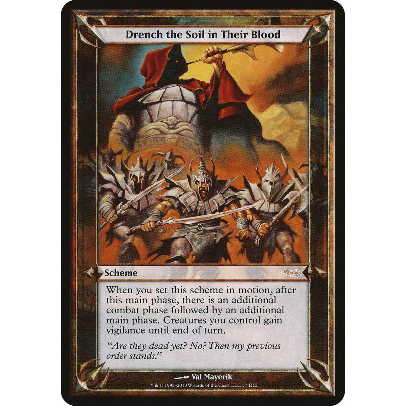 Image for Drench the Soil in Their Blood (WPN & Gateway) (OVER) - Magic: The Gathering