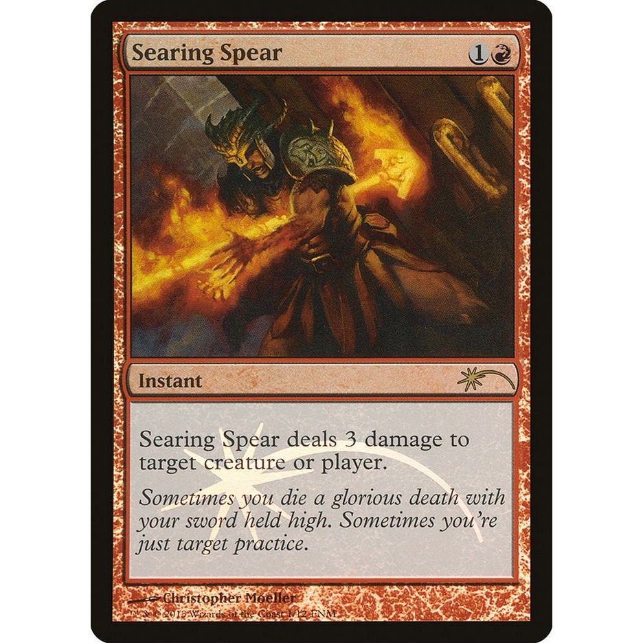Image for Searing Spear (1) (FNM) - Magic: The Gathering