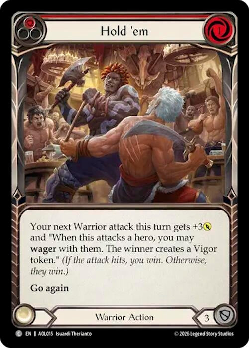 Image for Hold 'em (Red) (AOL015) (AOL) - Flesh and Blood TCG