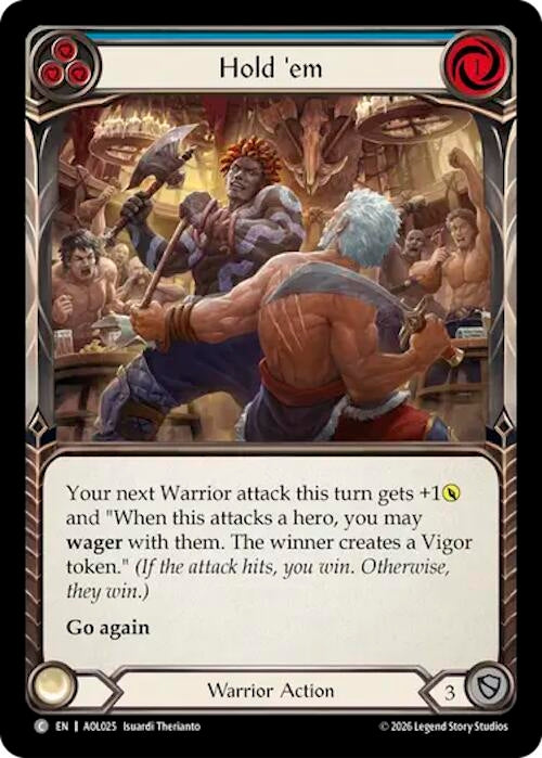 Image for Hold 'em (Blue) (AOL025) (AOL) - Flesh and Blood TCG