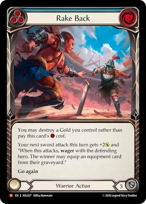 Image for Rake Back (Blue) (AOL027) (AOL) - Flesh and Blood TCG