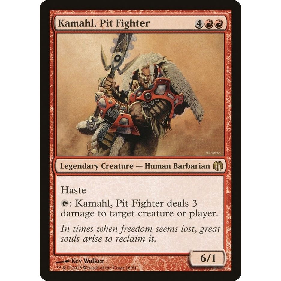 Image for Kamahl, Pit Fighter (16) (DDL) - Magic: The Gathering