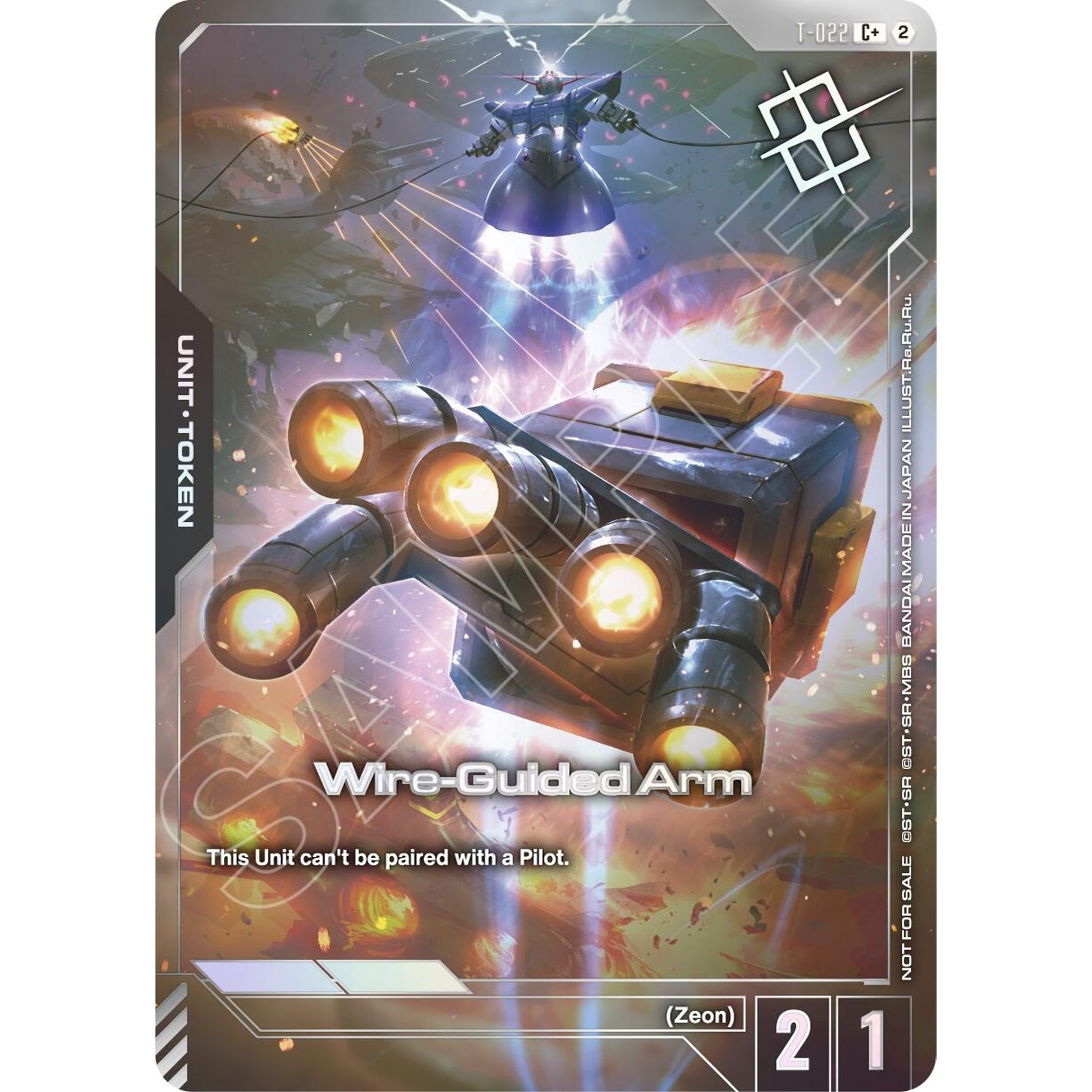 Image for Wire-Guided Arm (T-022) Token (Left Hand) (World Championship Regionals 26-27 Season 2) (Finalist) (T-022) (GCG-PR) - Gundam Card Game