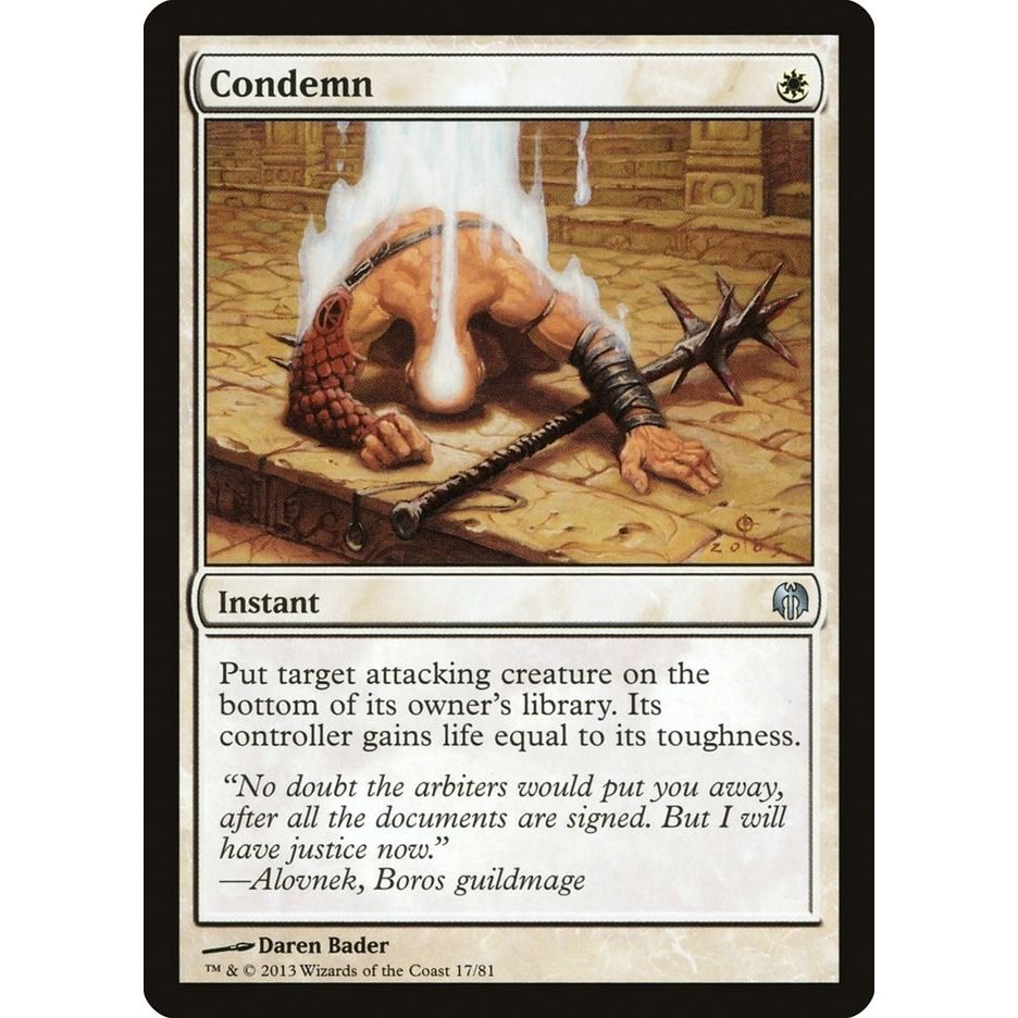 Image for Condemn (17) (DDL) - Magic: The Gathering