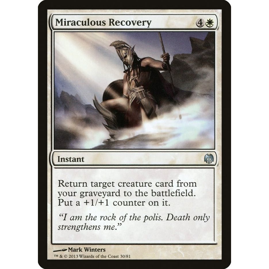 Image for Miraculous Recovery (30) (DDL) - Magic: The Gathering
