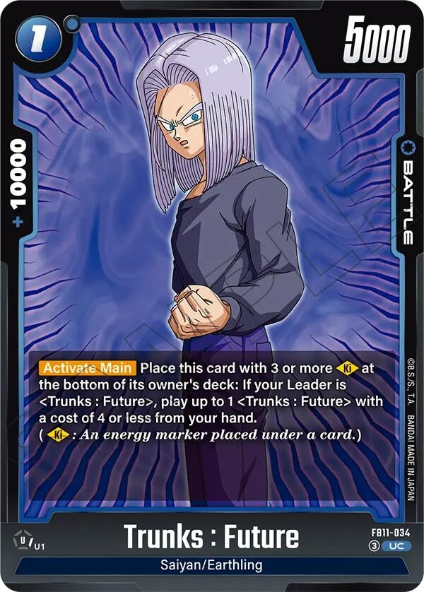 Image for Trunks : Future - FB11-034 (FB11-034) (FB11) - Dragon Ball Super: Fusion World