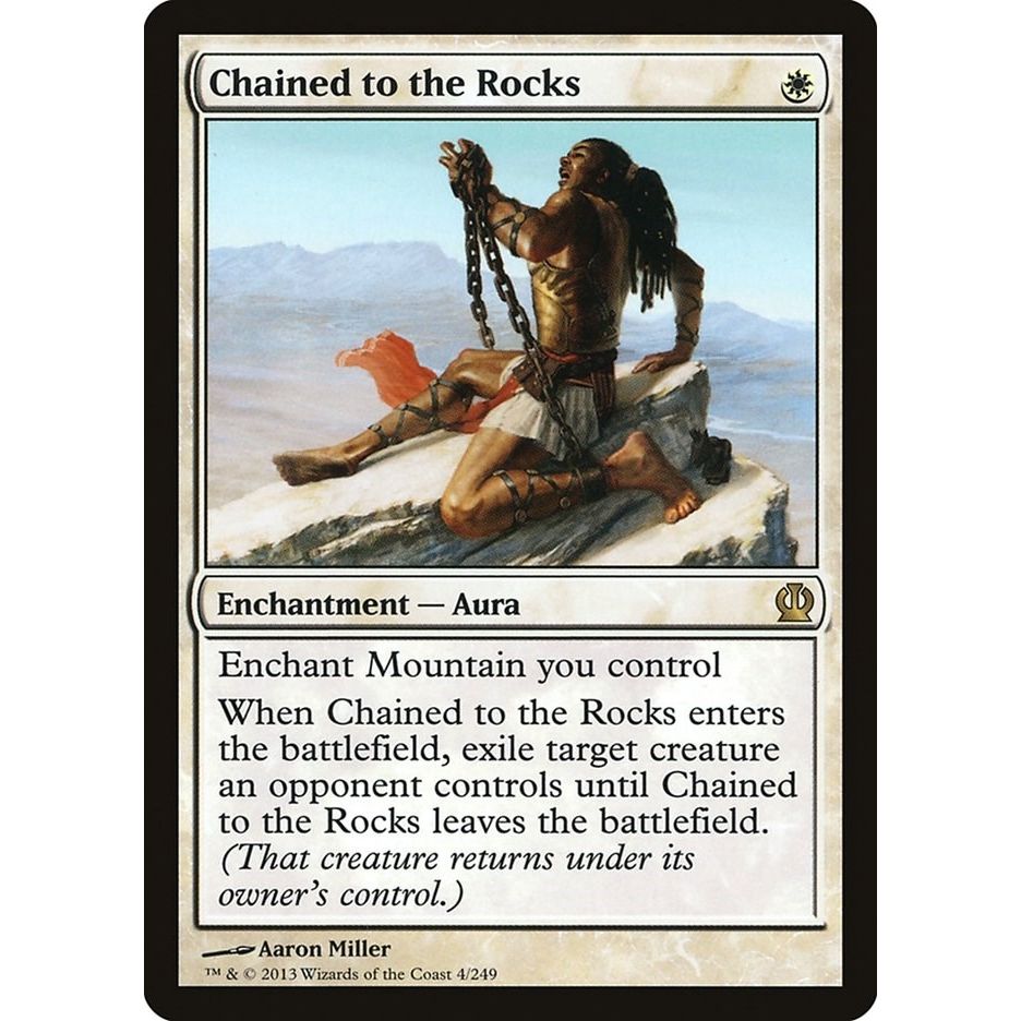 Image for Chained to the Rocks (4) (THS) - Magic: The Gathering