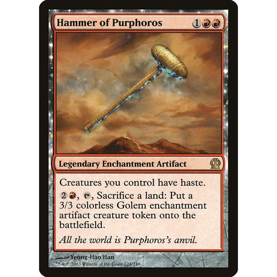 Image for Hammer of Purphoros (124) (THS) - Magic: The Gathering