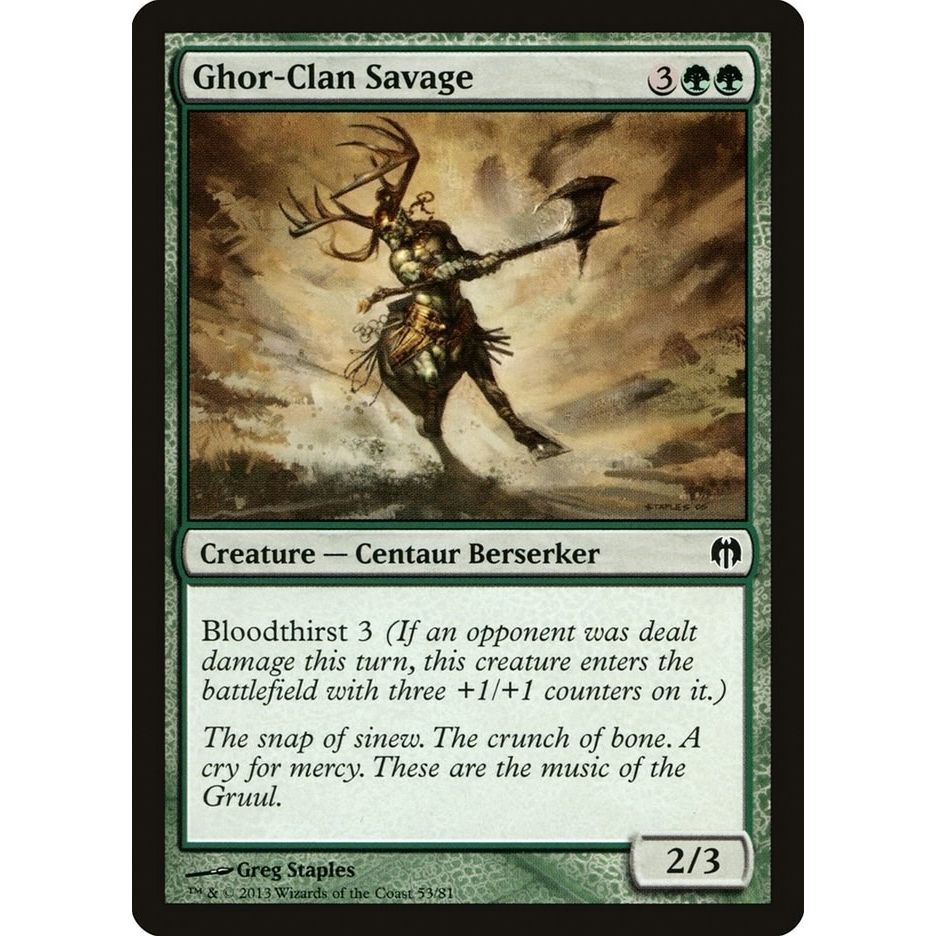 Image for Ghor-Clan Savage (53) (DDL) - Magic: The Gathering