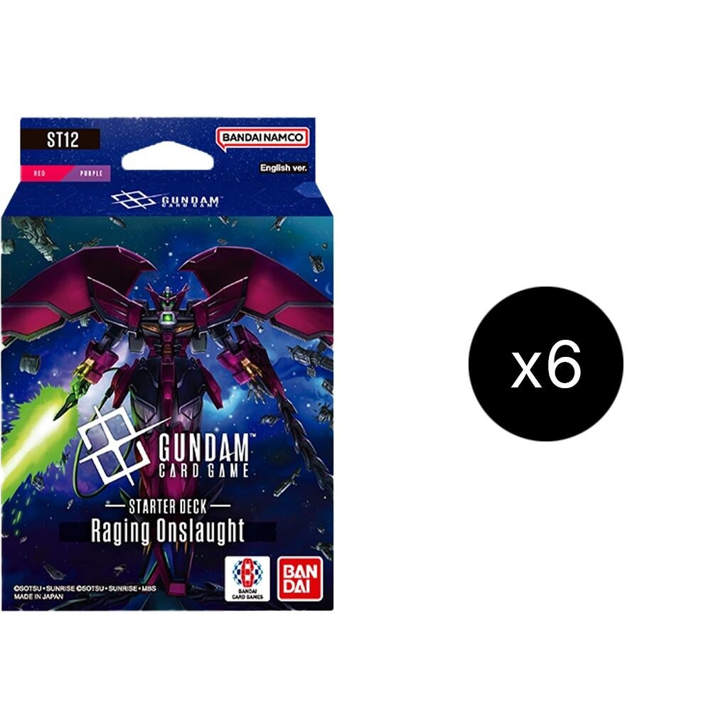 Image for Starter Deck 12: Raging Onslaught Display - Gundam Card Game