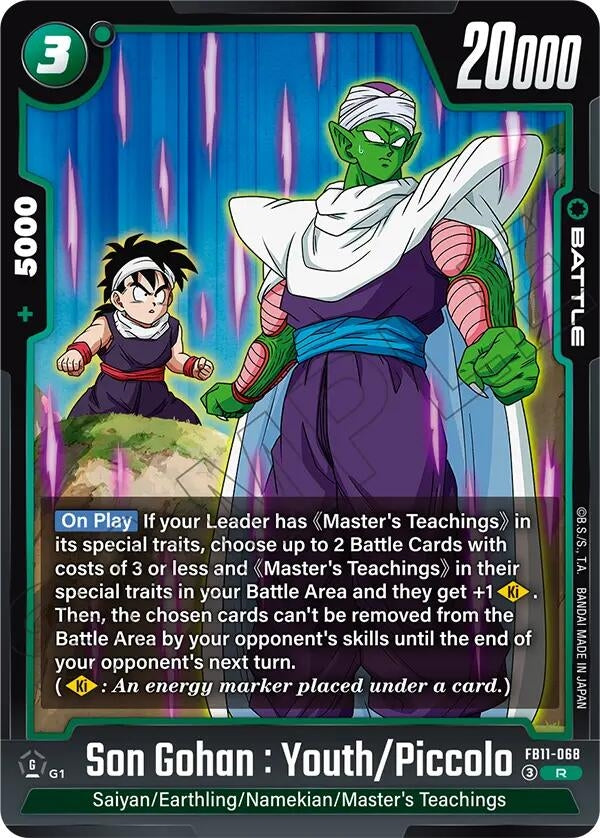 Image for Son Gohan : Youth/Piccolo (FB11-068) (FB11) - Dragon Ball Super: Fusion World