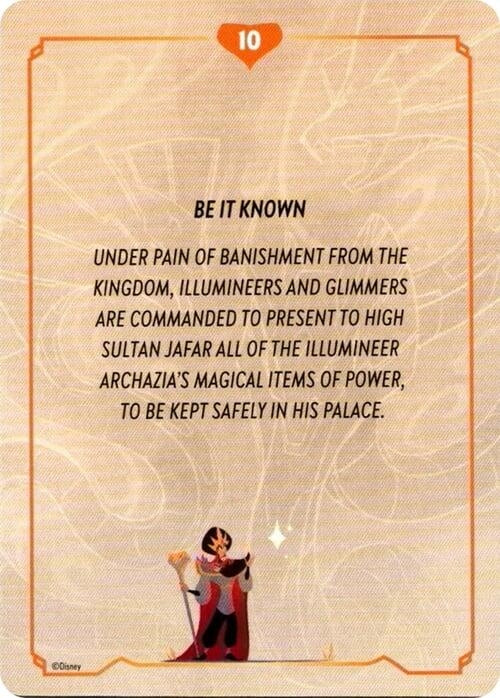 Image for Reign of Jafar Lore Card (10 of 19) (8) - Disney Lorcana