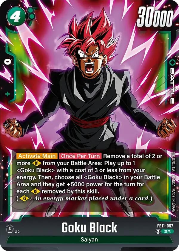 Image for Goku Black - FB11-057 (FB11-057) (FB11) - Dragon Ball Super: Fusion World