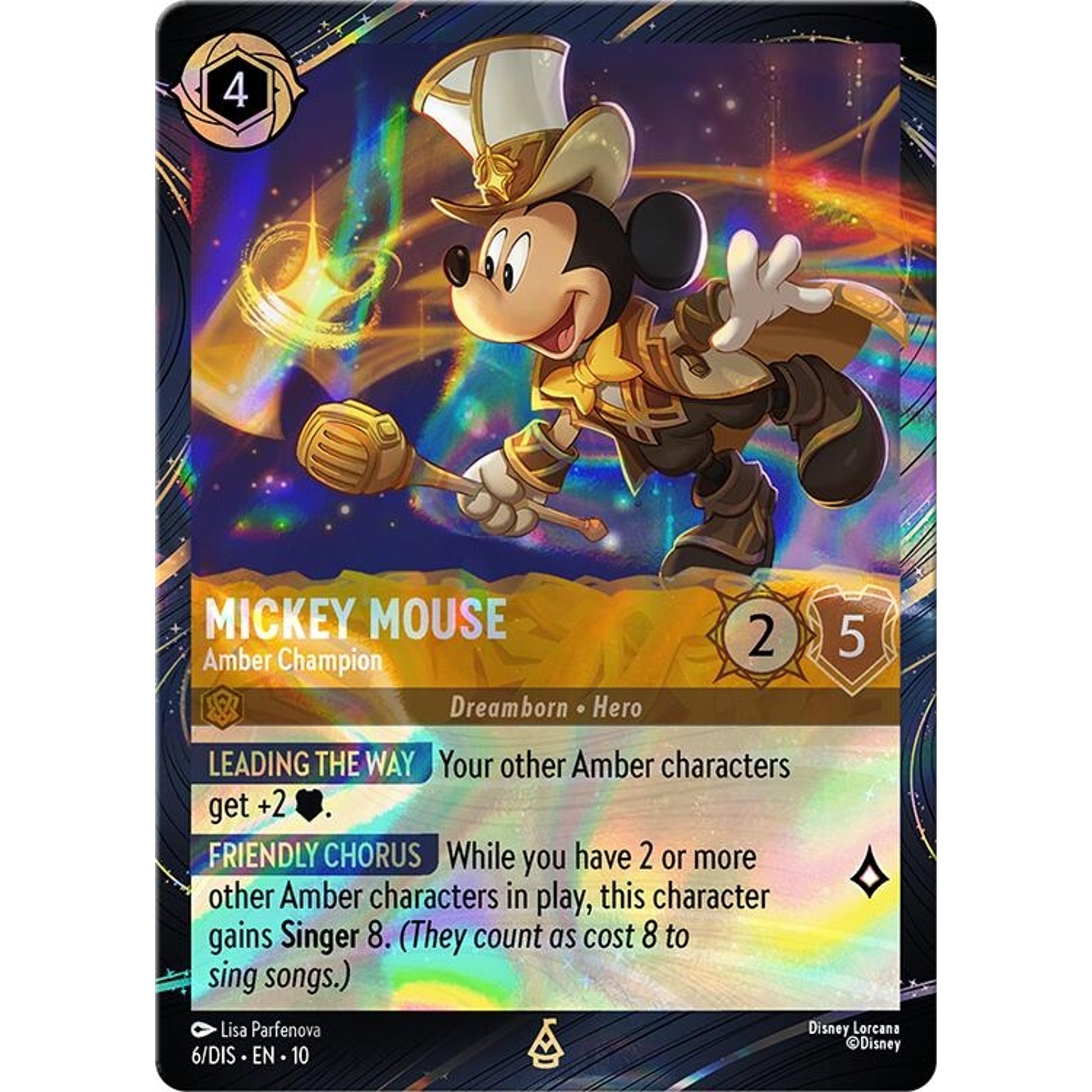 Image for Mickey Mouse - Amber Champion (6) (DLPC) - Disney Lorcana