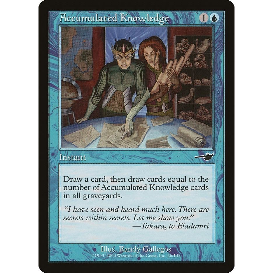 Image for Accumulated Knowledge (26) (NMS) - Magic: The Gathering