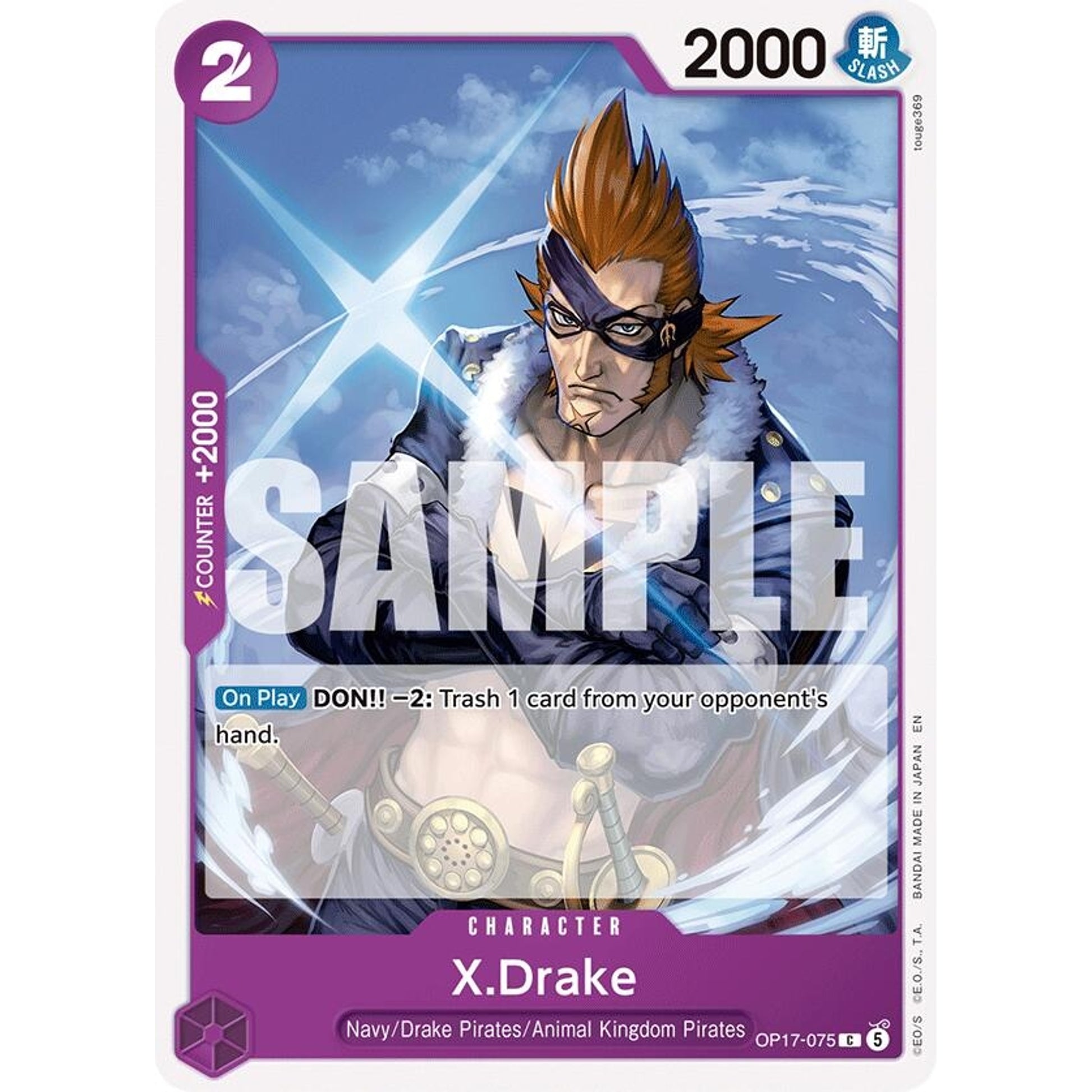 Image for X.Drake (OP17-075) (OP17) - One Piece Card Game