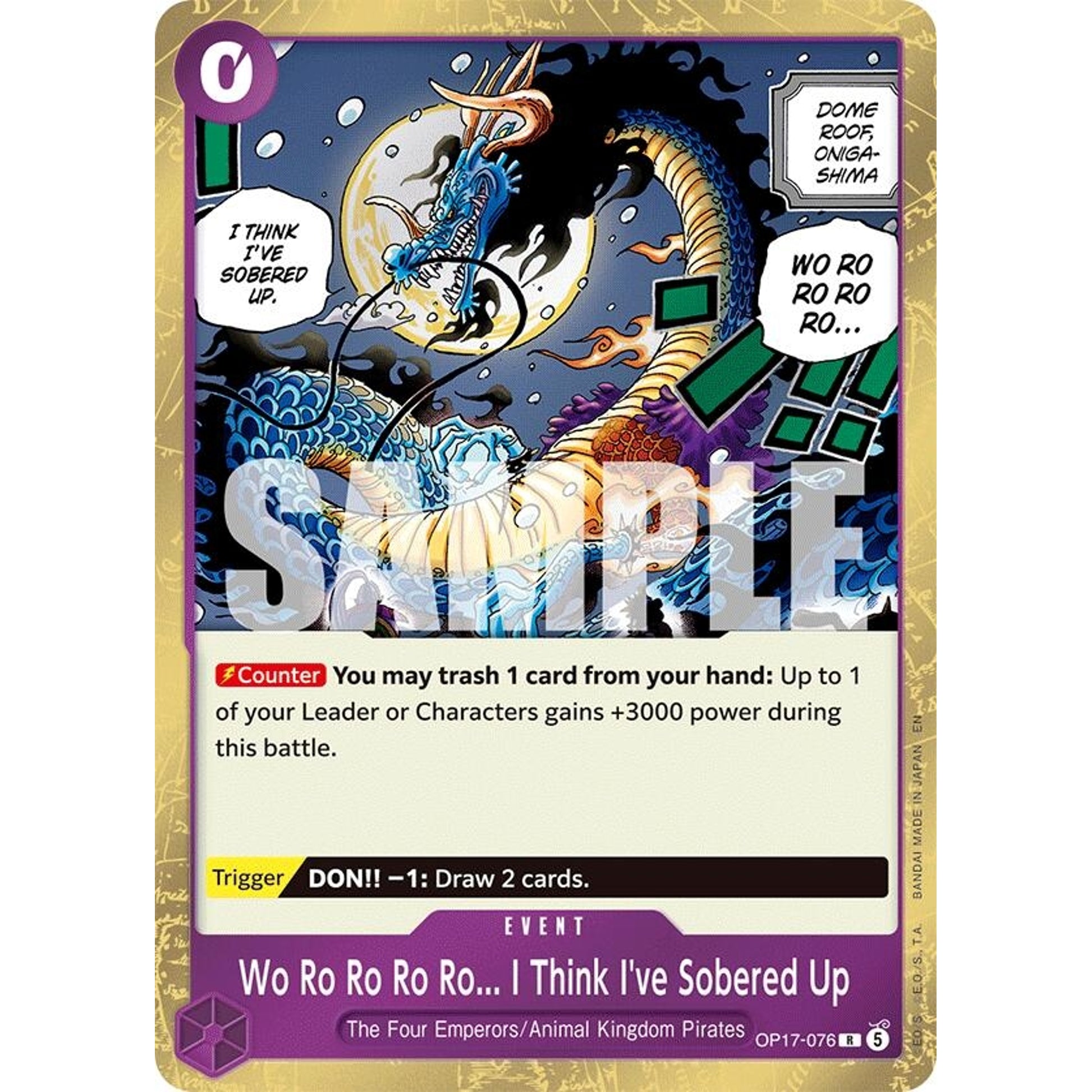 Image for Wo Ro Ro Ro Ro... I Think I've Sobered Up (OP17-076) (OP17) - One Piece Card Game