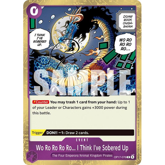 Image for Wo Ro Ro Ro Ro... I Think I've Sobered Up (OP17-076) (OP17) - One Piece Card Game