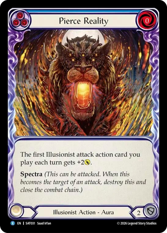 Image for Pierce Reality (SAT031) (SAT) - Flesh and Blood TCG