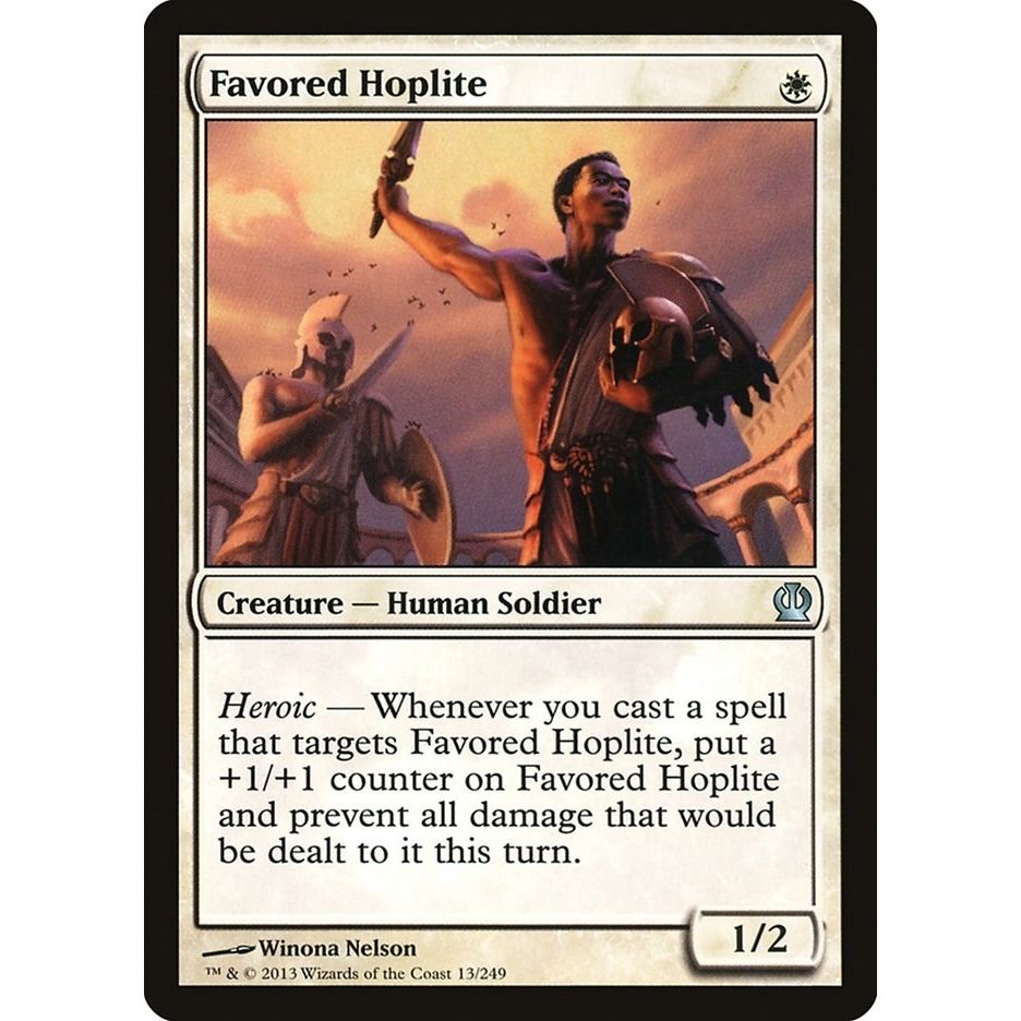 Image for Favored Hoplite (13) (THS) - Magic: The Gathering