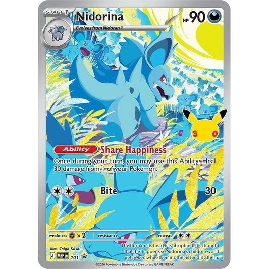 Image for Nidorina - 101 (30th Celebration) (101) (MEP) - Pokemon