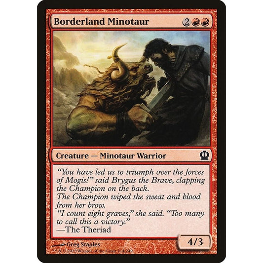 Image for Borderland Minotaur (114) (THS) - Magic: The Gathering