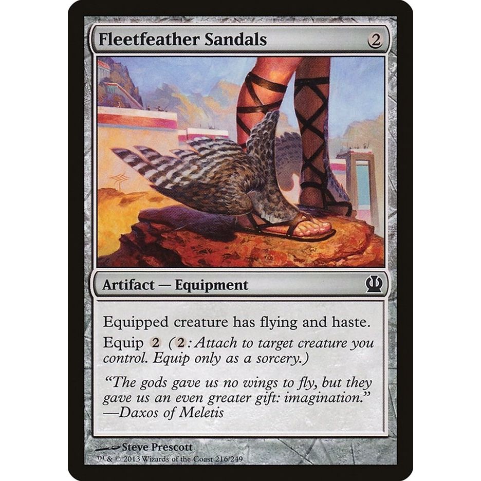 Image for Fleetfeather Sandals (216) (THS) - Magic: The Gathering