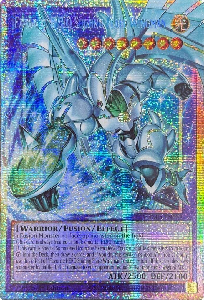 Image for Favorite HERO Shining Flare Wingman (Starlight Rare) (Extended Art) (MAMO-EN004) (MAMO) - YuGiOh