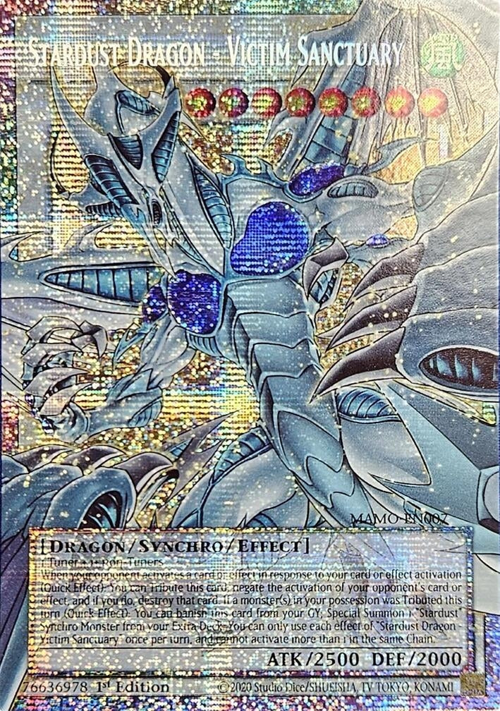 Image for Stardust Dragon - Victim Sanctuary (Starlight Rare) (Extended Art) (MAMO-EN007) (MAMO) - YuGiOh