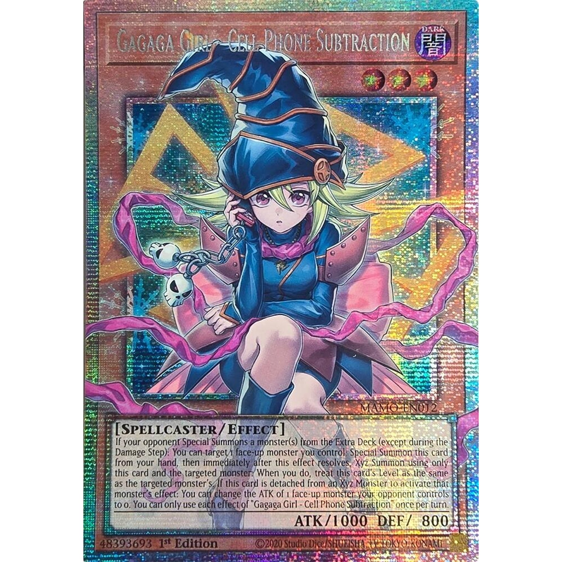 Image for Gagaga Girl - Cell Phone Subtraction (Starlight Rare) (Extended Art) (MAMO-EN012) (MAMO) - YuGiOh