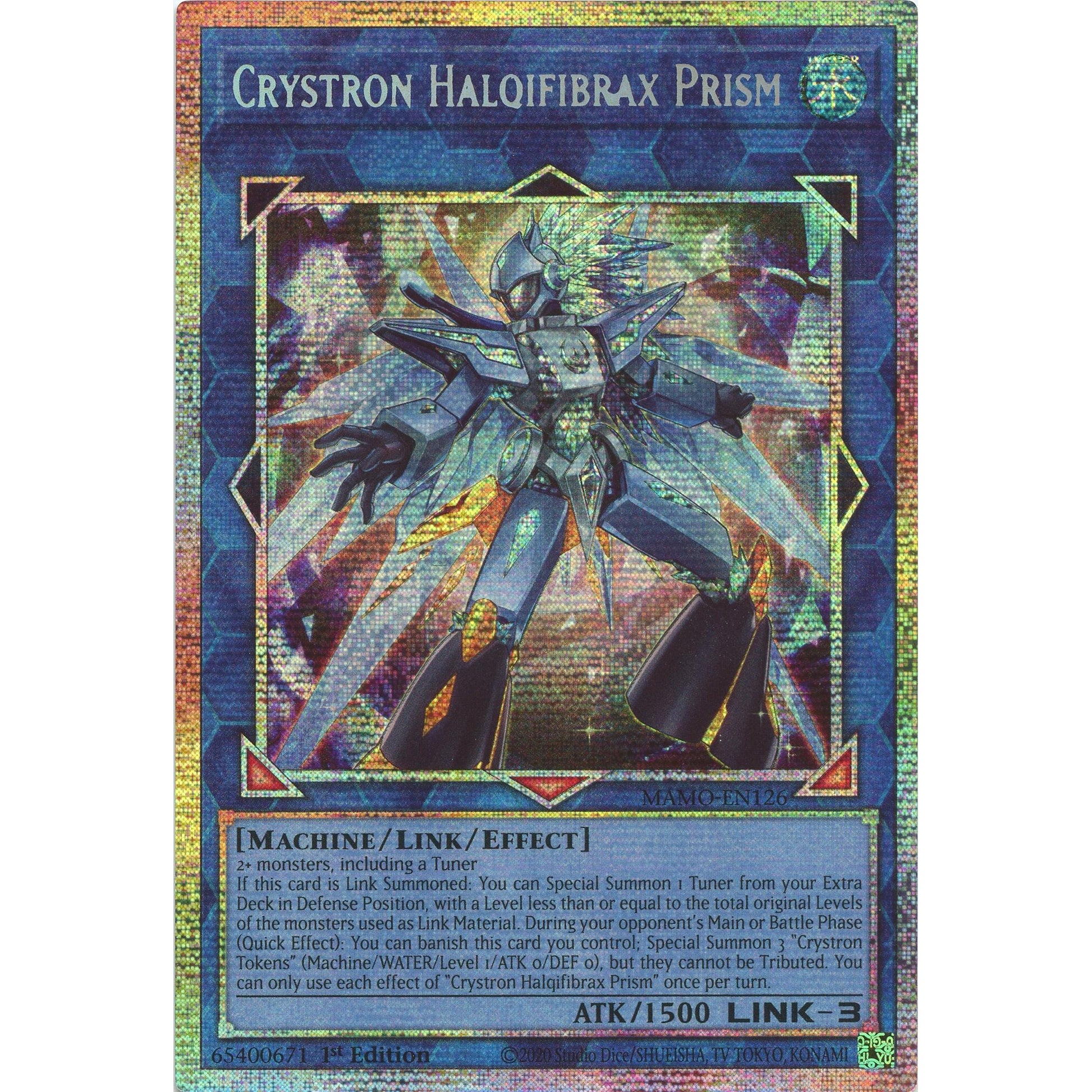 Image for Crystron Halqifibrax Prism (Starlight Rare) (MAMO-EN126) (MAMO) - YuGiOh