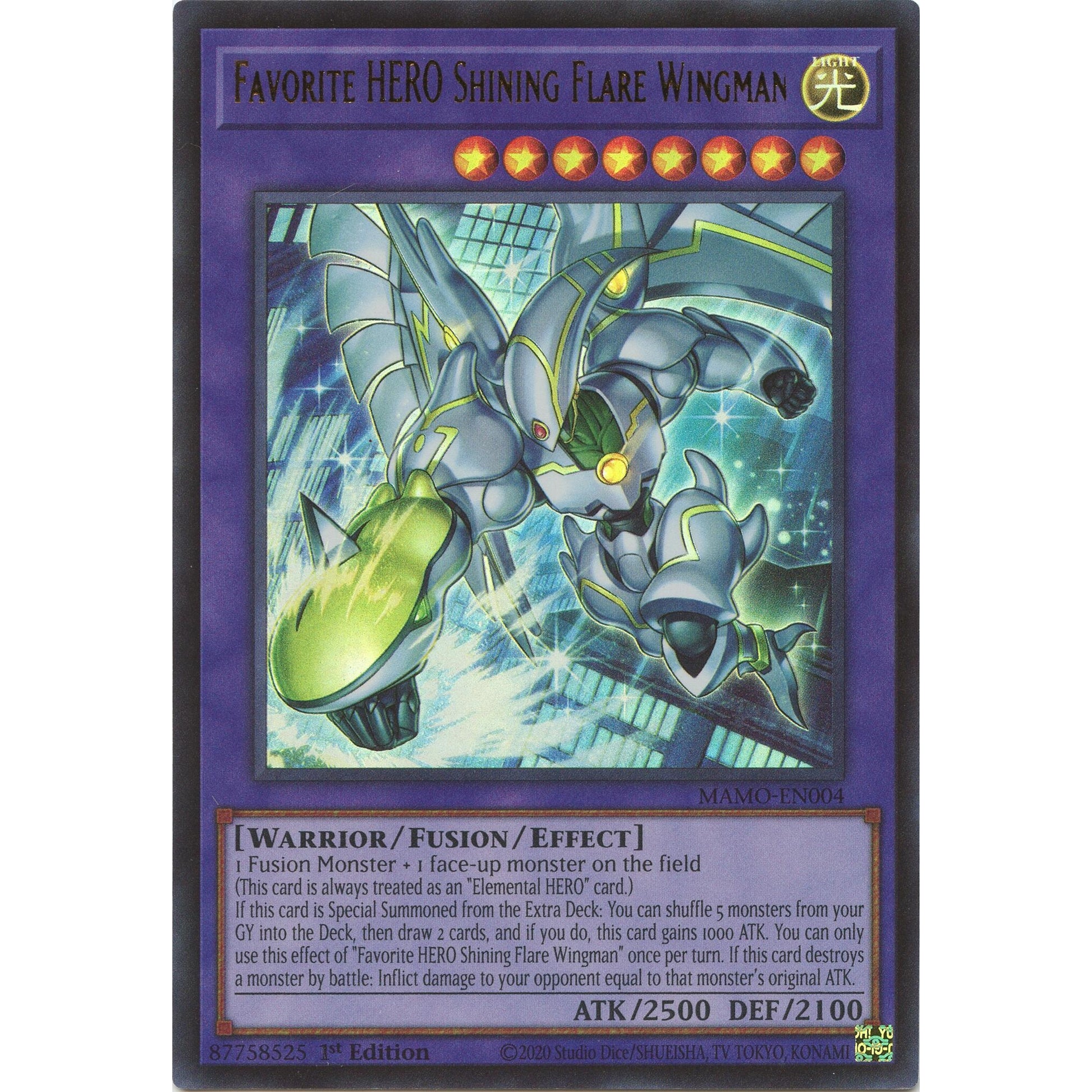 Image for Favorite HERO Shining Flare Wingman (MAMO-EN004) (MAMO) - YuGiOh