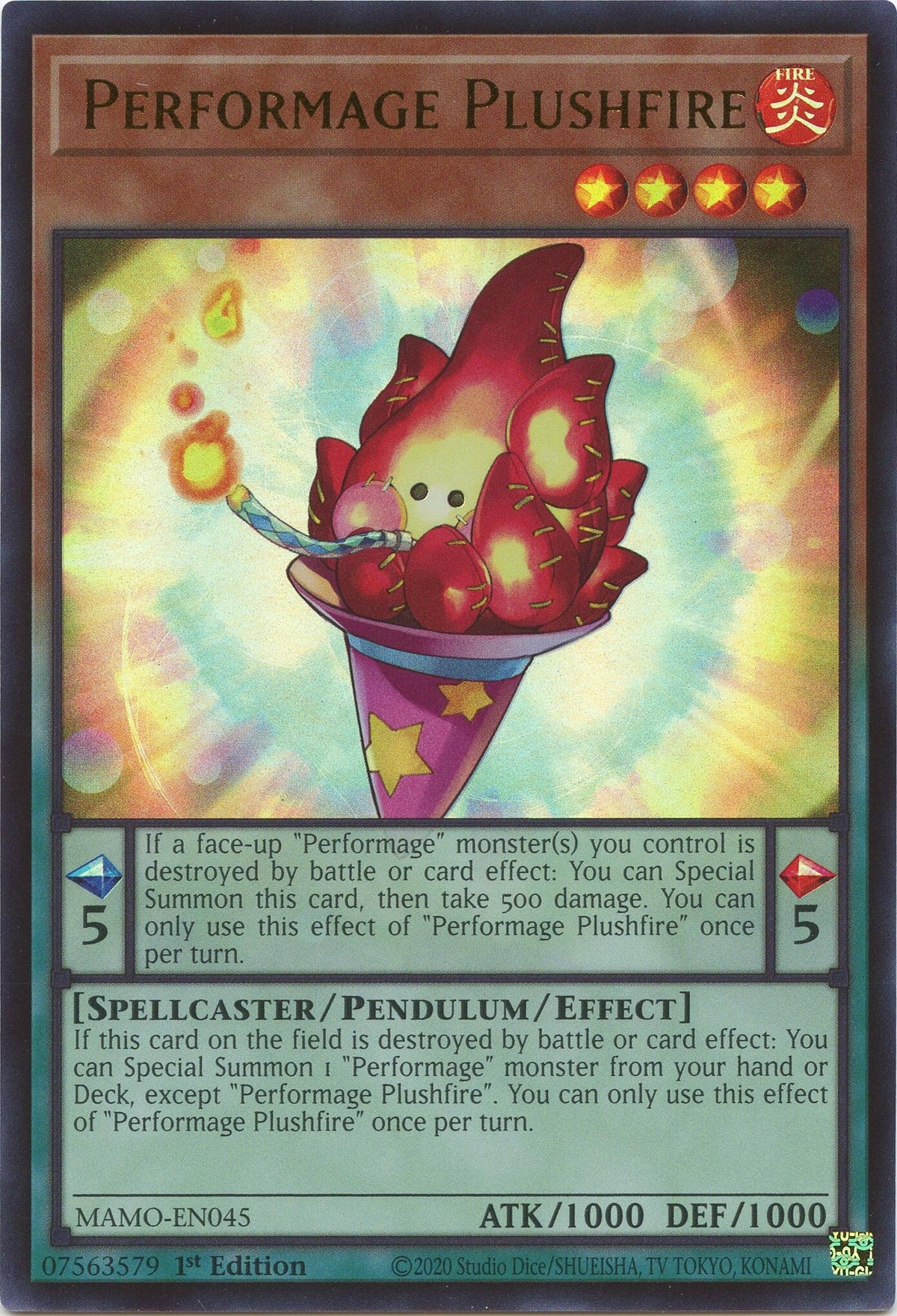 Image for Performage Plushfire (MAMO-EN045) (MAMO) - YuGiOh