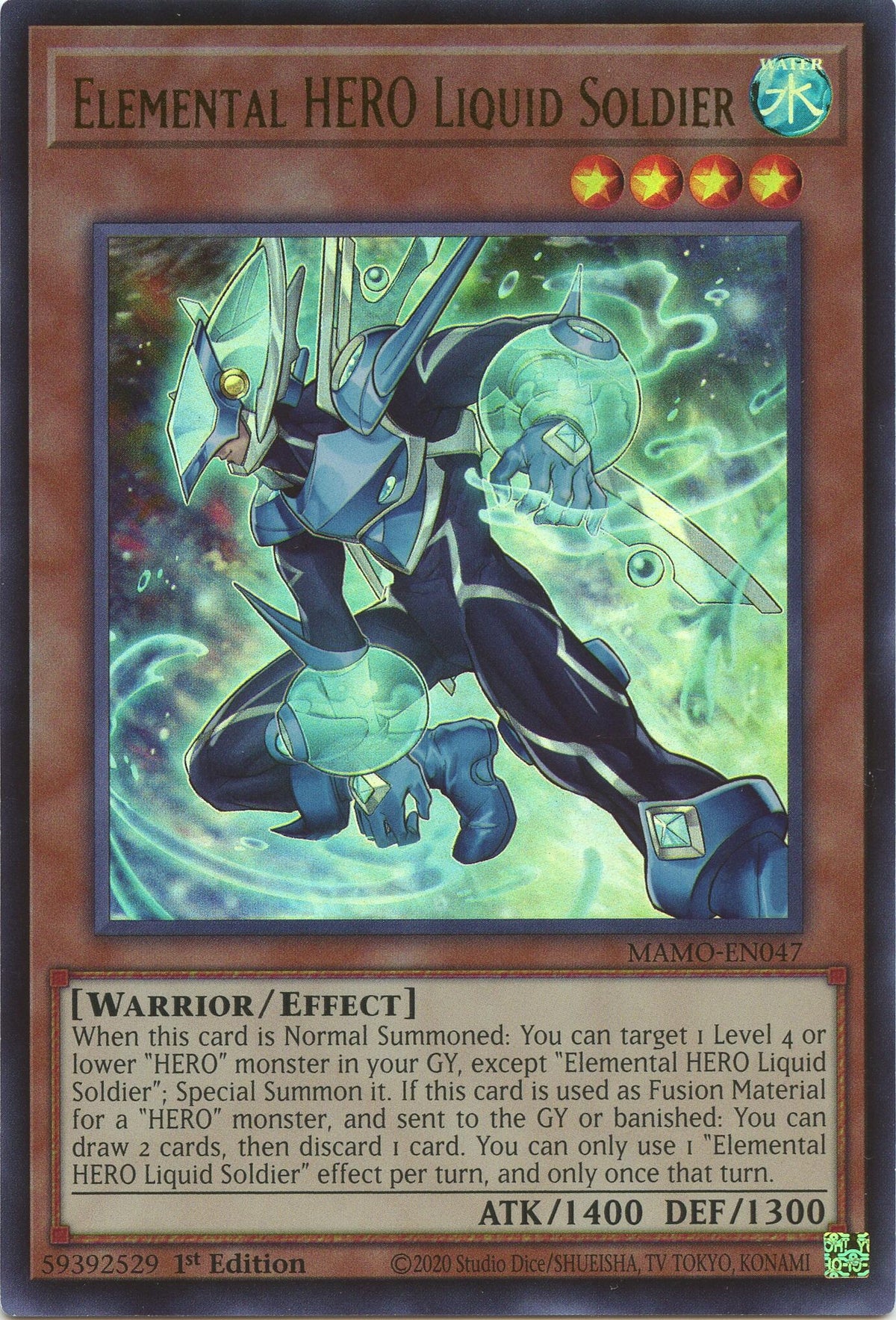 Image for Elemental HERO Liquid Soldier (MAMO-EN047) (MAMO) - YuGiOh