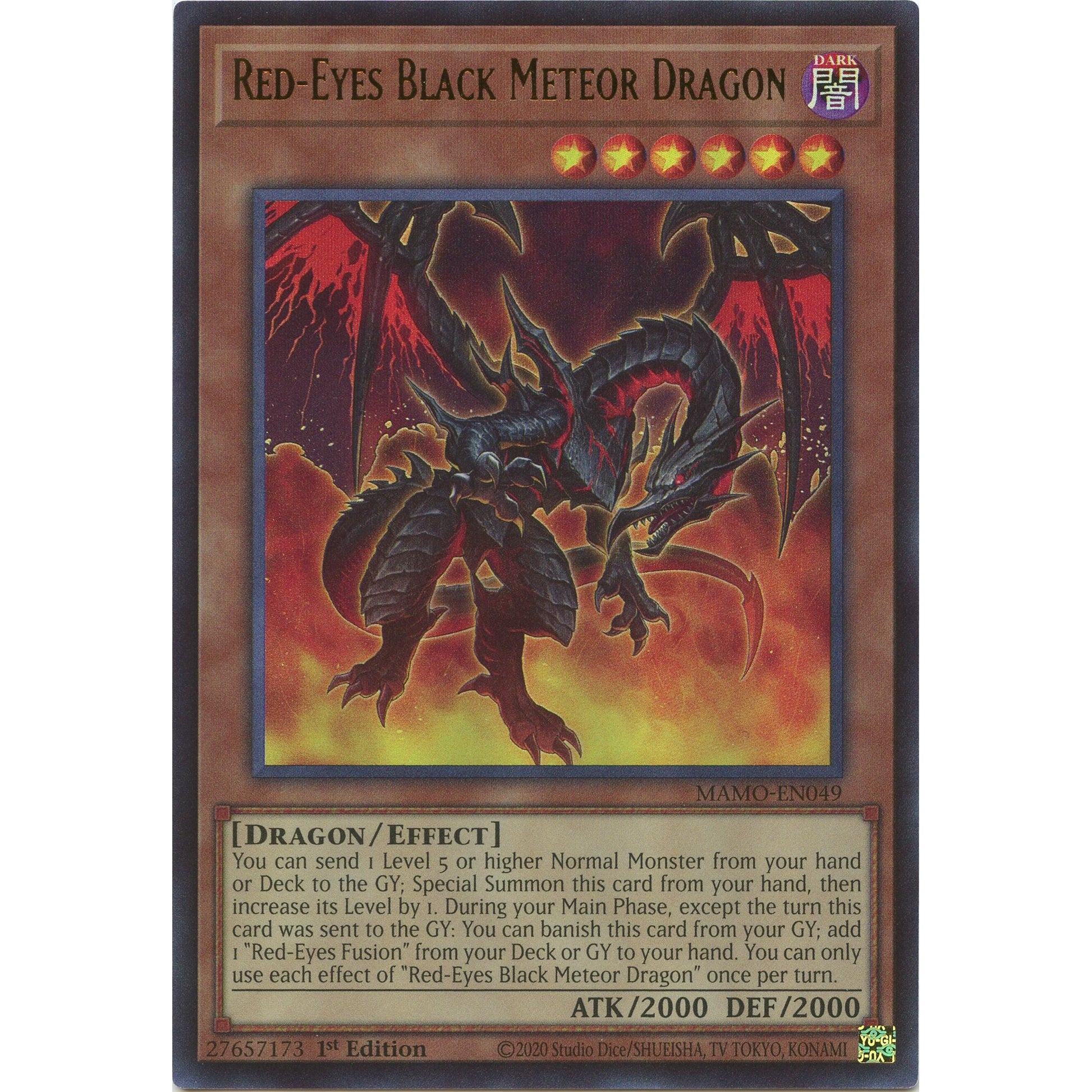 Image for Red-Eyes Black Meteor Dragon (MAMO-EN049) (MAMO) - YuGiOh