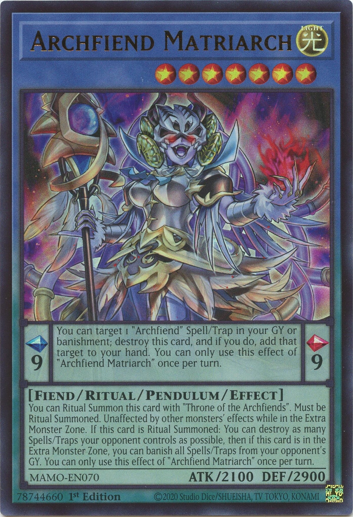 Image for Archfiend Matriarch (MAMO-EN070) (MAMO) - YuGiOh