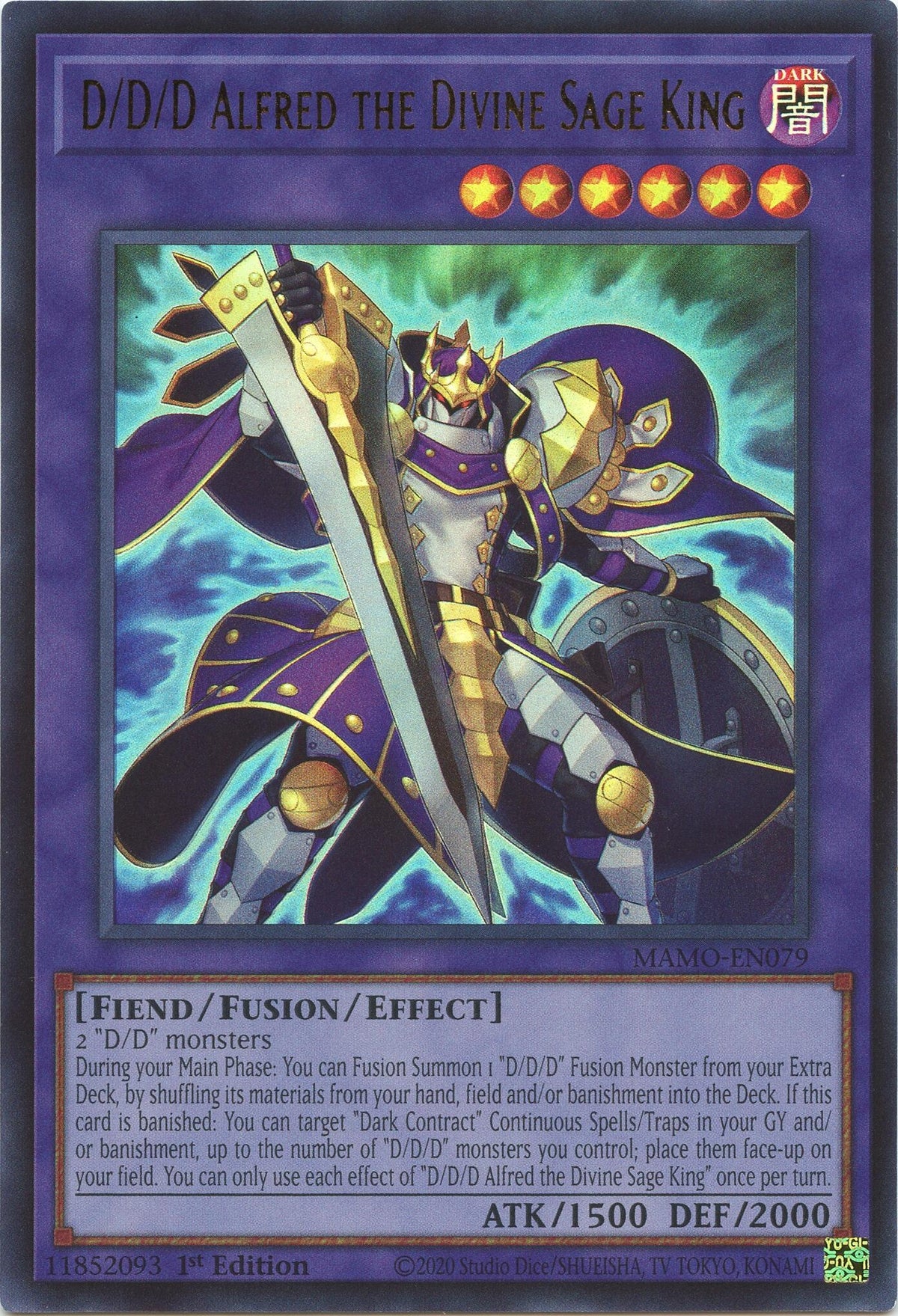 Image for D/D/D Alfred the Divine Sage King (MAMO-EN079) (MAMO) - YuGiOh