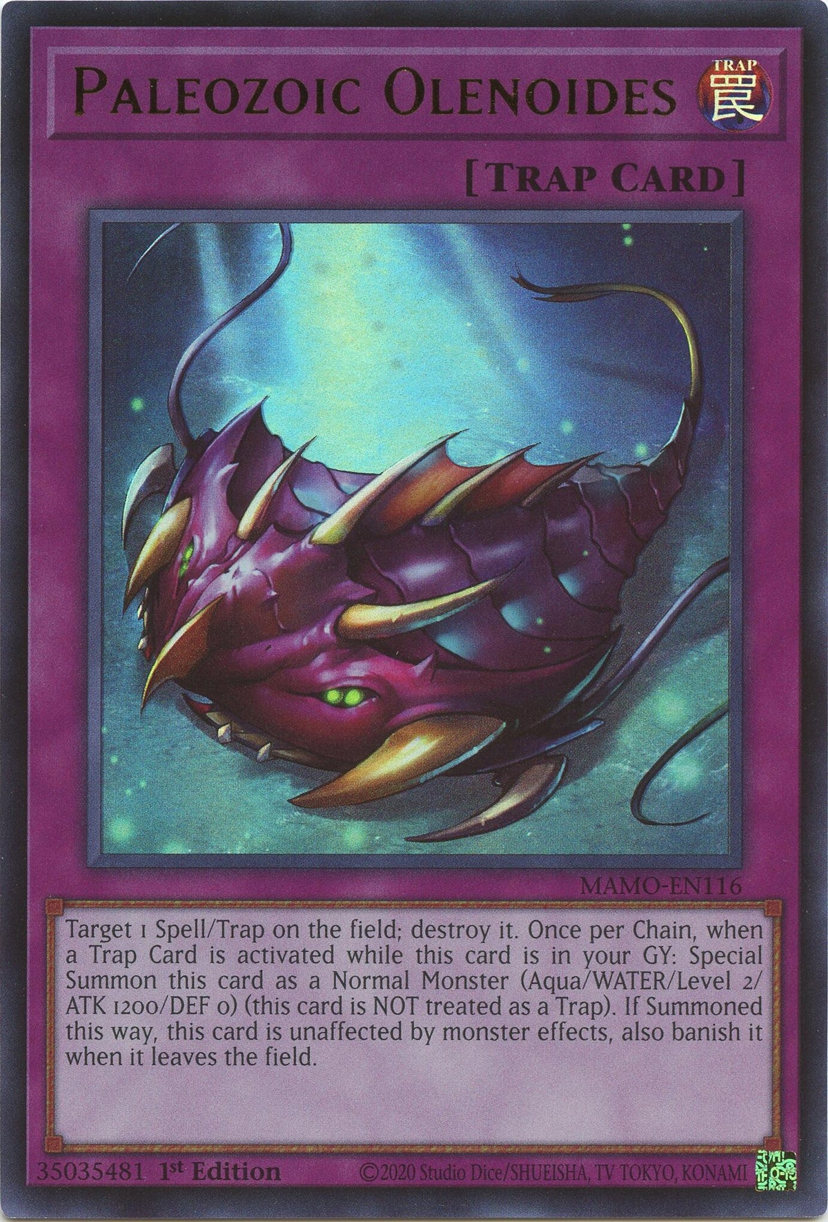 Image for Paleozoic Olenoides (MAMO-EN116) (MAMO) - YuGiOh