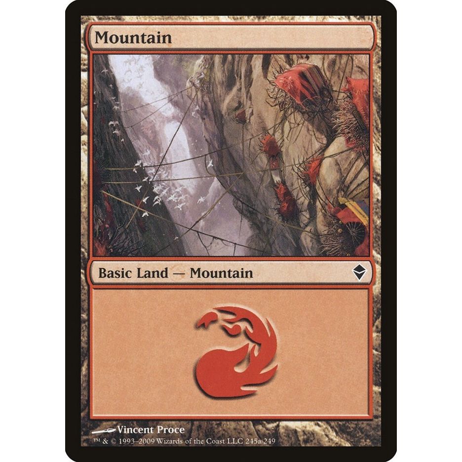 Image for Mountain (245a) (245a) (ZEN) - Magic: The Gathering