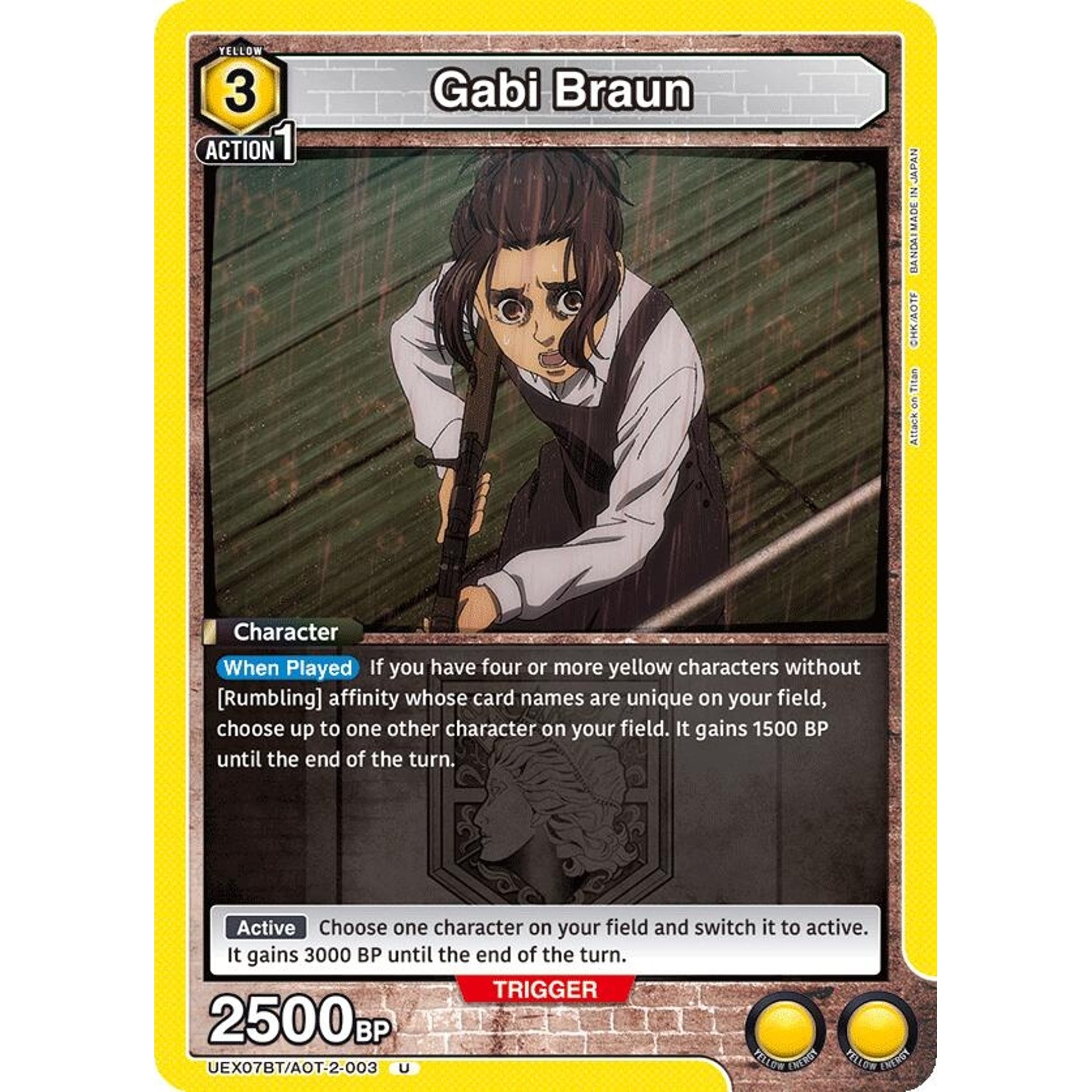 Image for Gabi Braun (003) (UEX07BT/AOT-2-003) (UEX07BT) - Union Arena